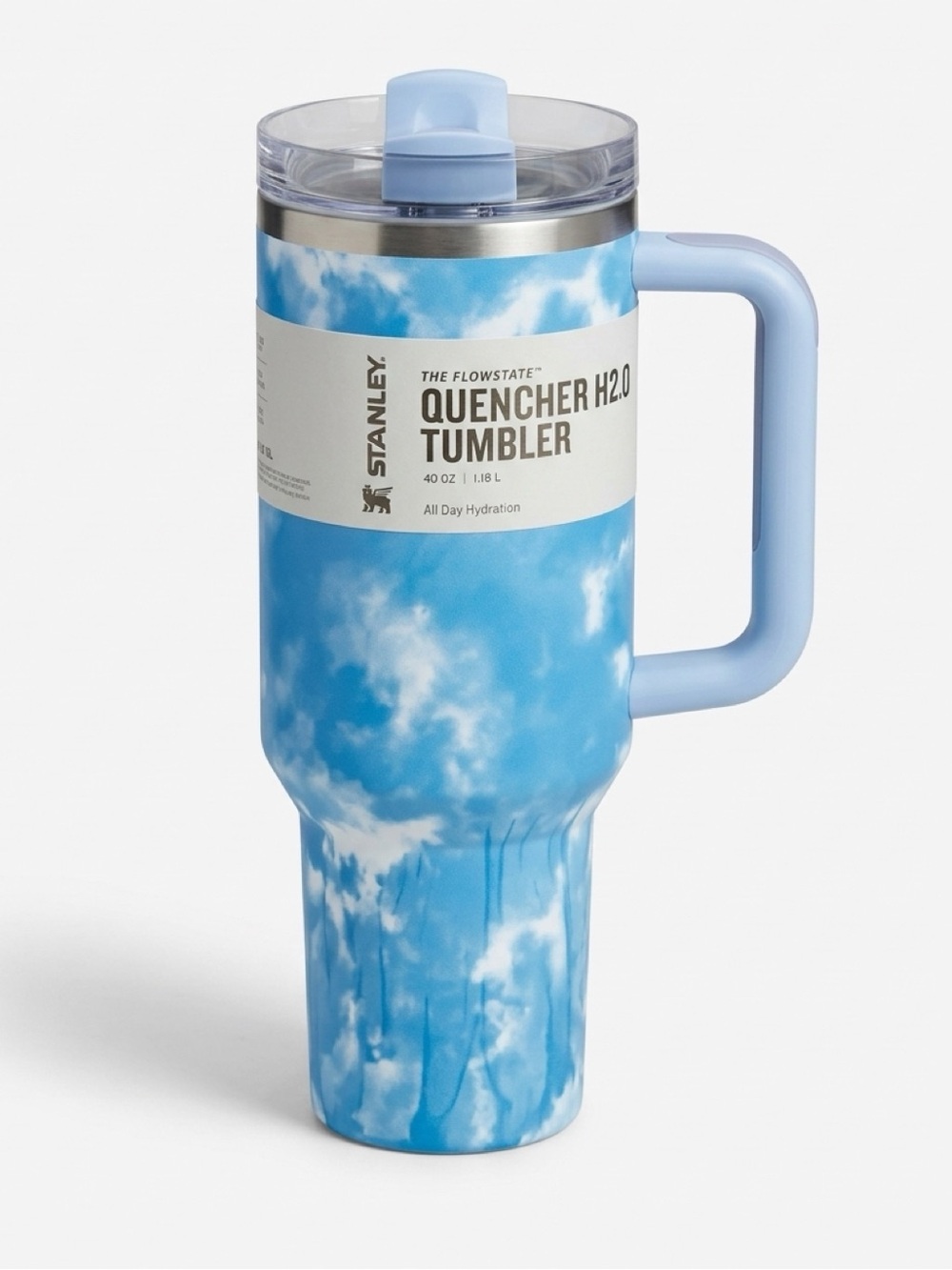 Stanley Sky Blue Tie-Dye Flip Straw 40oz